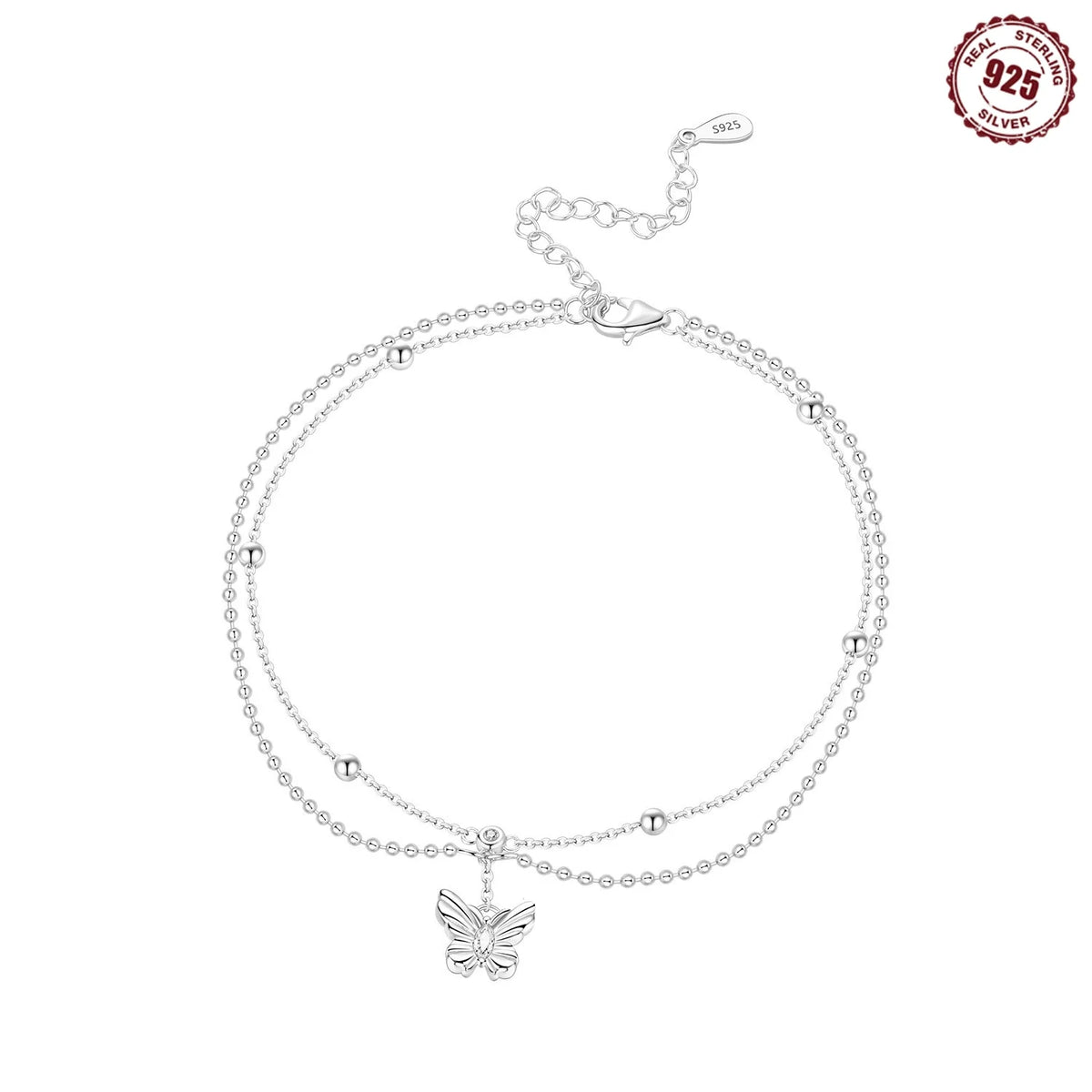Gold-Tone Pearl Shell Anklet