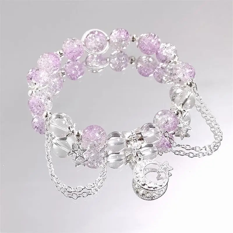 Lucky Bead Butterfly Charm Bracelet