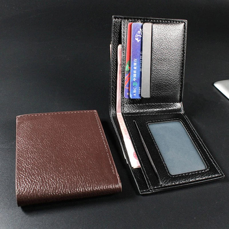 Men's Slim Faux Leather Wallet