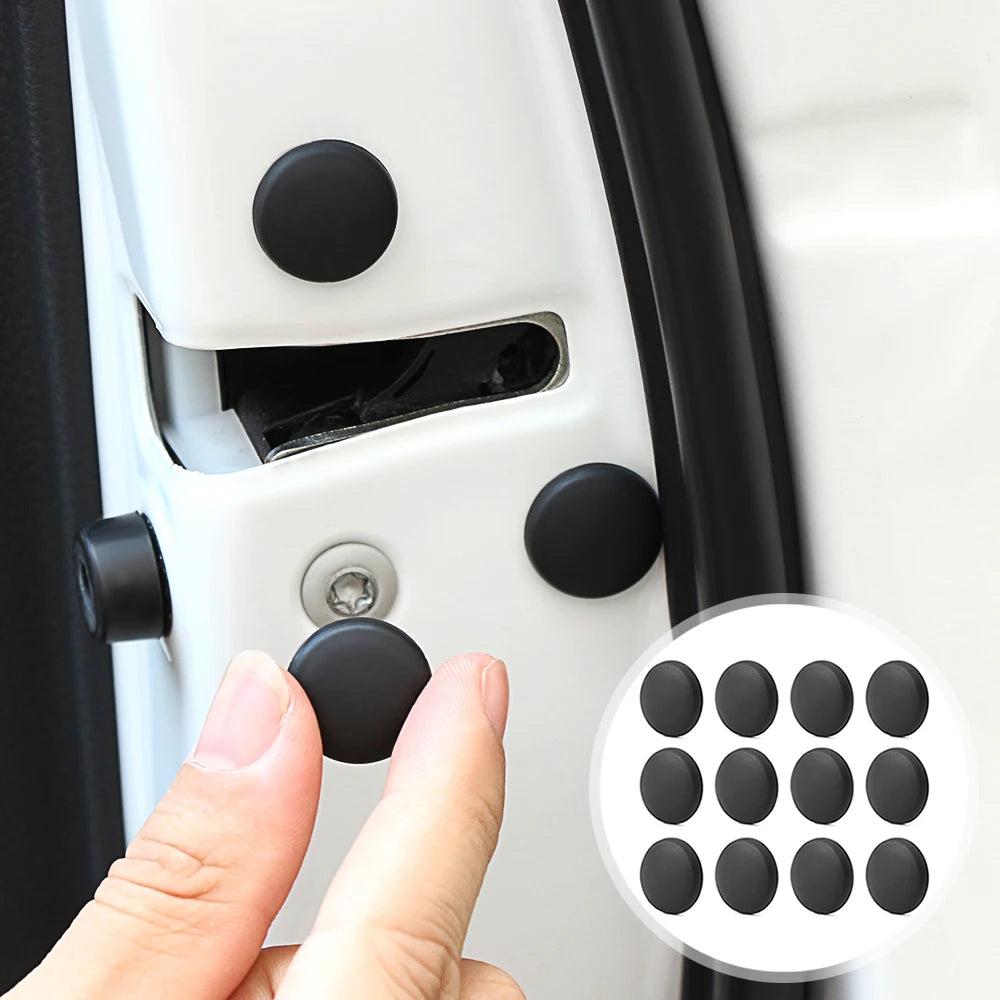🔩 أغطية براغي قفل باب السيارة (12 قطعة)
