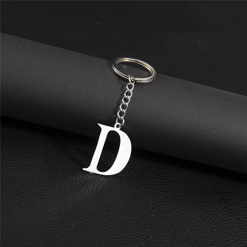 Initial Letter A–Z Keychain