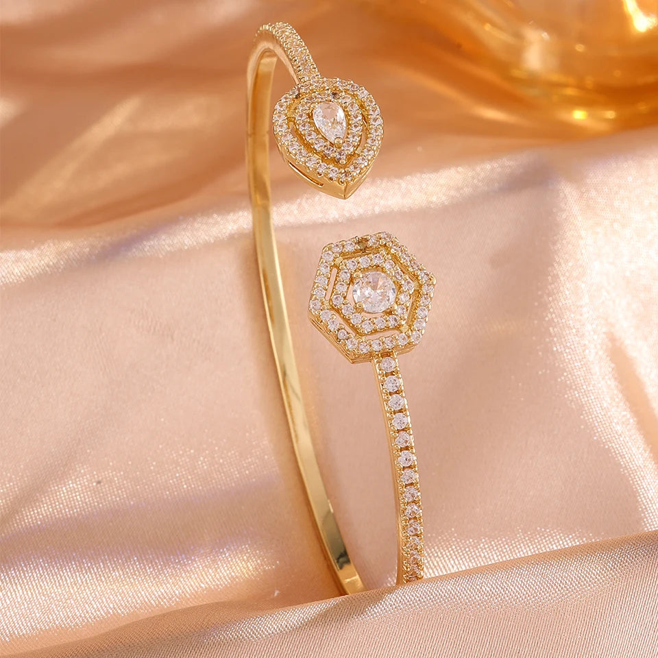 ✨ ZAKOL Sparkling Zircon Bracelet Set