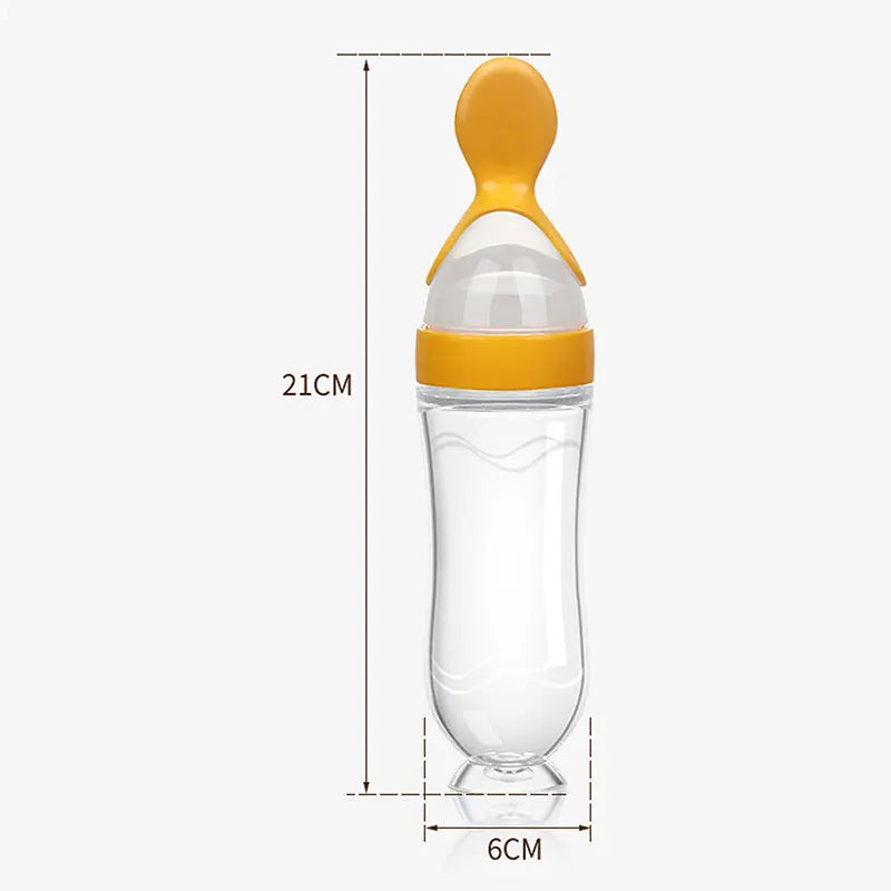 🥣 Baby Silicone Feeding Spoon Bottle