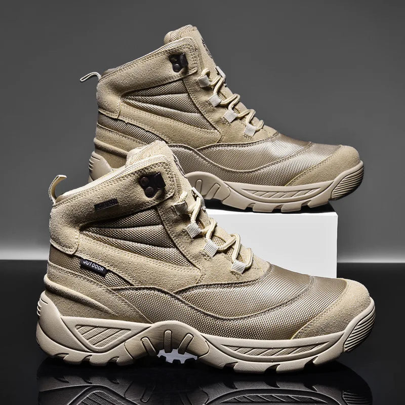 Men's Waterproof Combat Ankle Boots