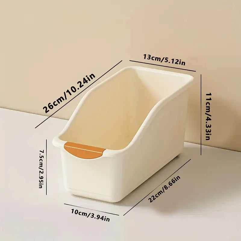 Curved Stackable Storage Boxes – 3 Pcs