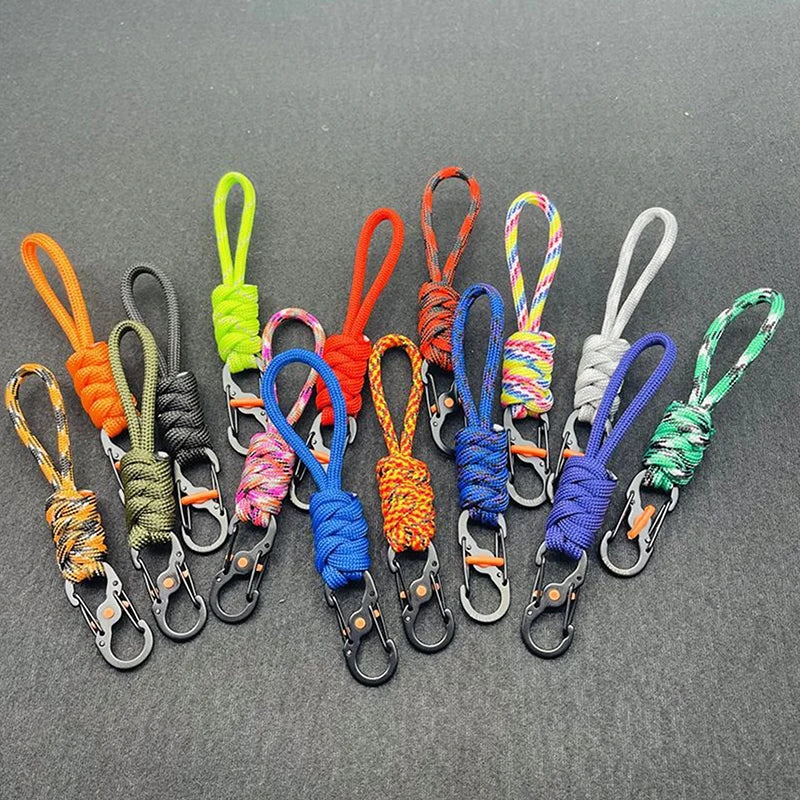 Paracord Anti-Lost Keychain with Lock