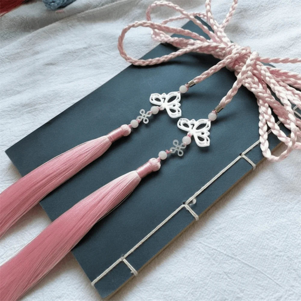 Handwoven Tassel Waist Tie Belt