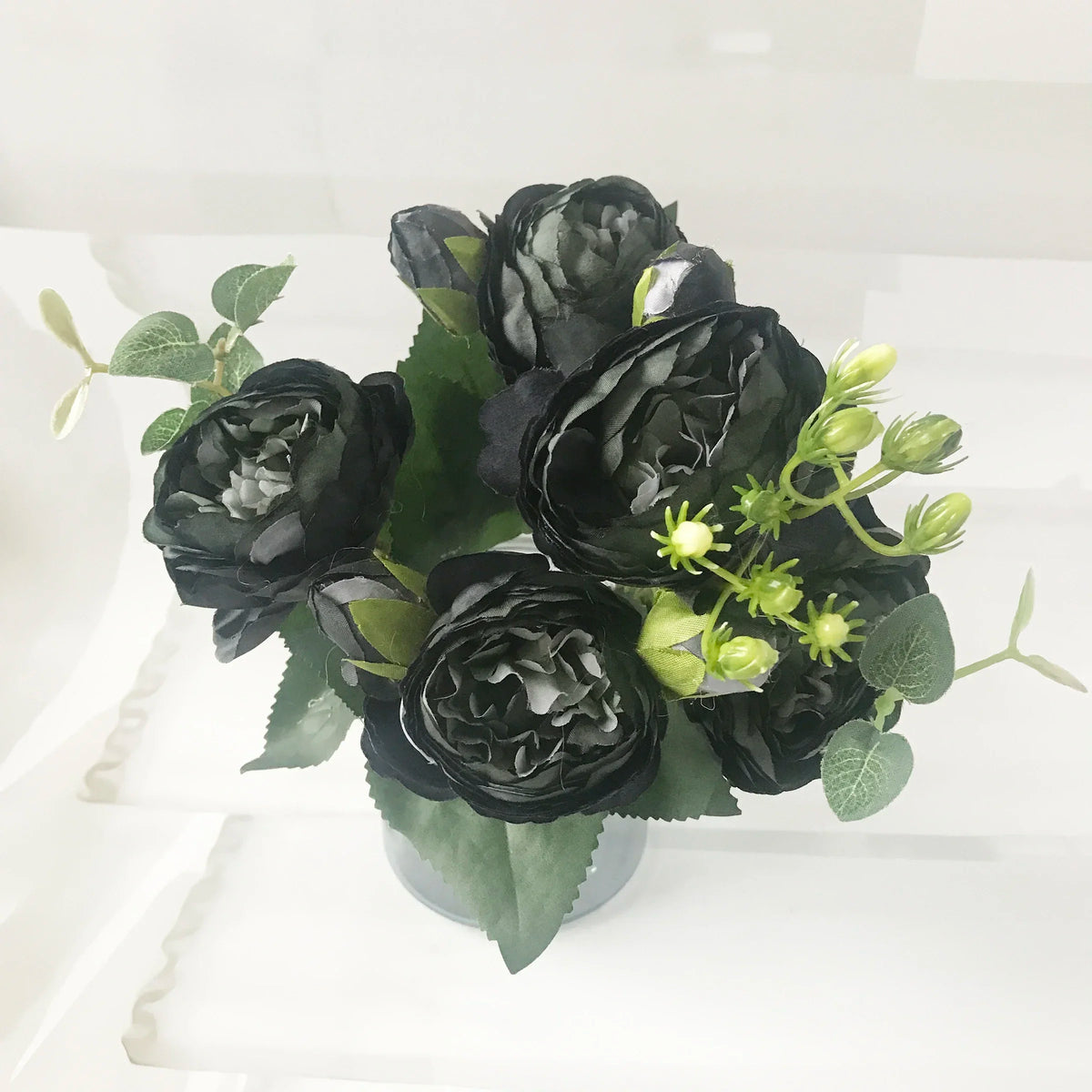 Pink Silk Peony Bouquet 30cm