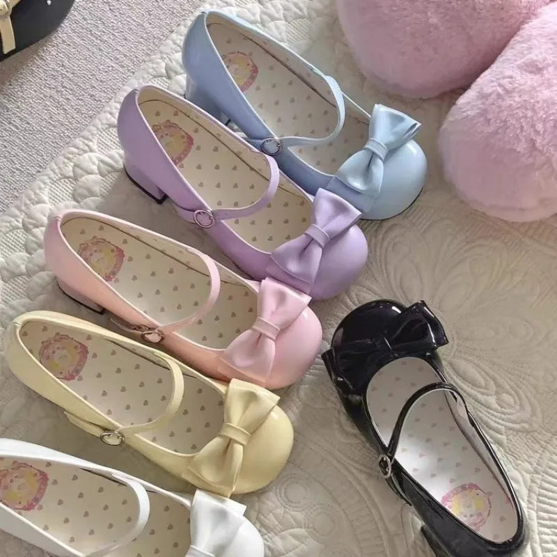 Women's Bow Kitten-Heel Mary Janes