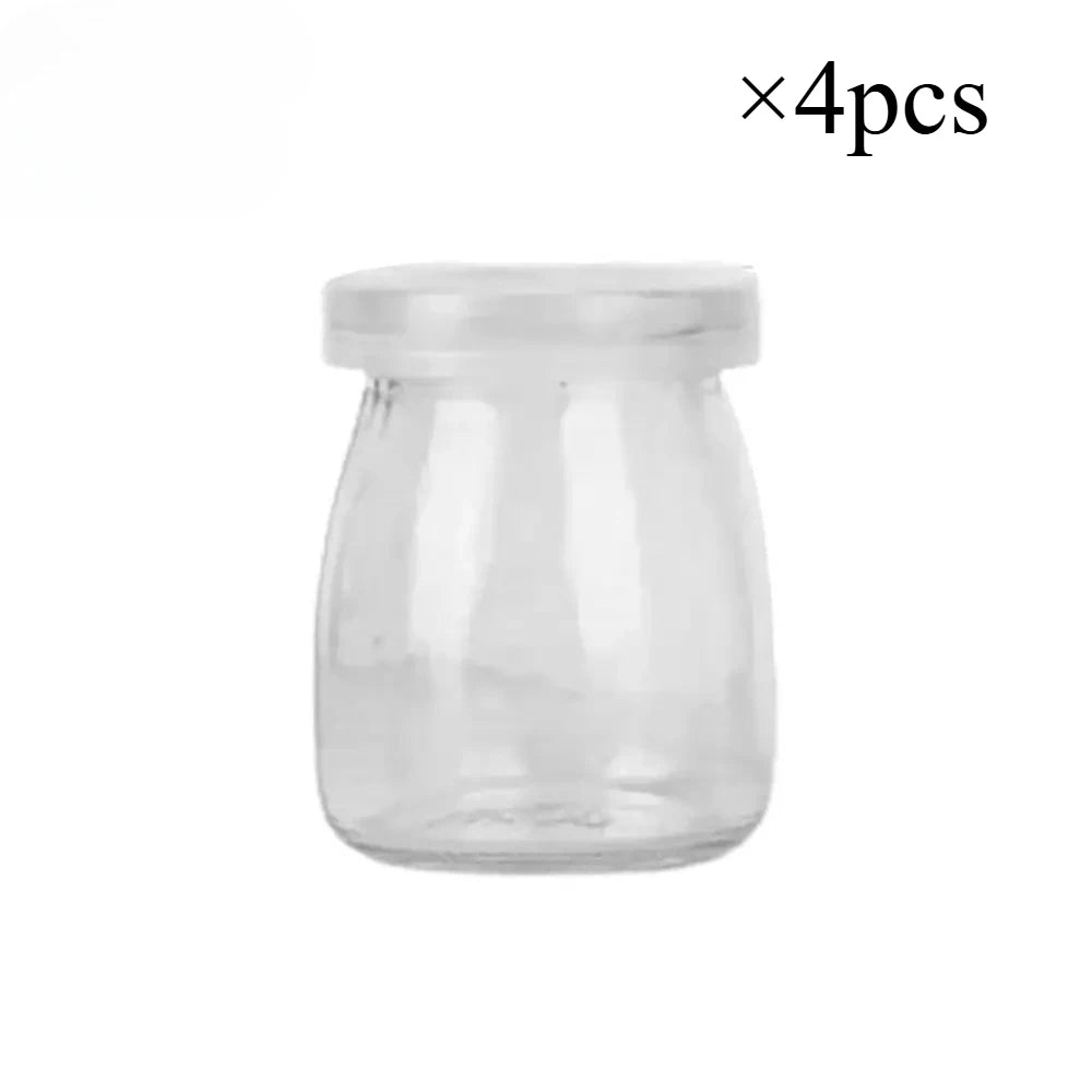 Pudding & Yogurt Jars with Lids 100ml