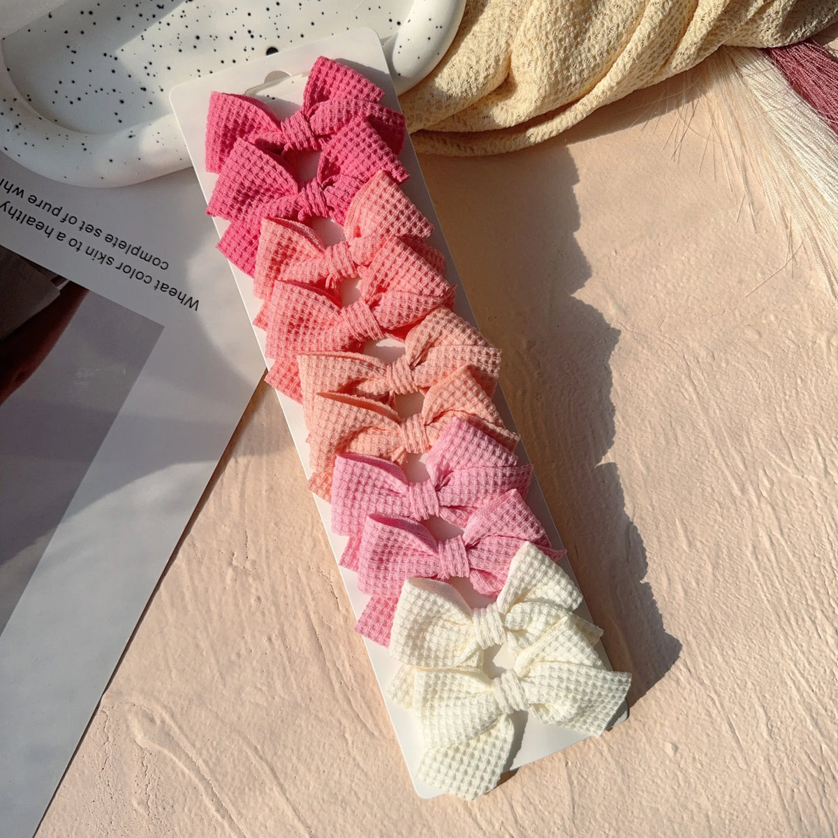 Girls Hair Bow Clips – 10 Pcs