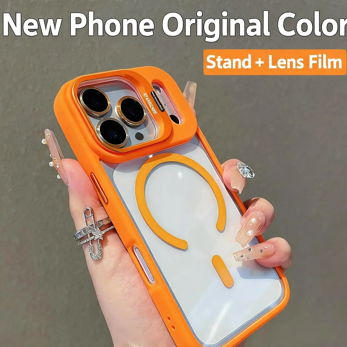Clear Magnetic Stand iPhone Case