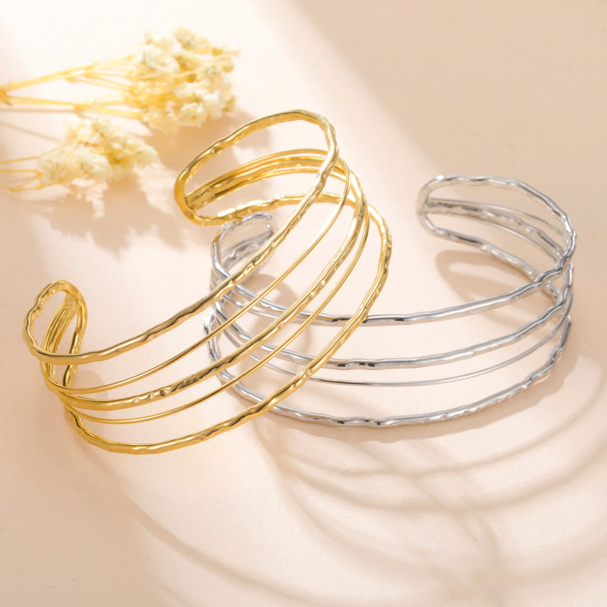 ✨ Cazador Gold Stainless Steel Cuff Bracelet