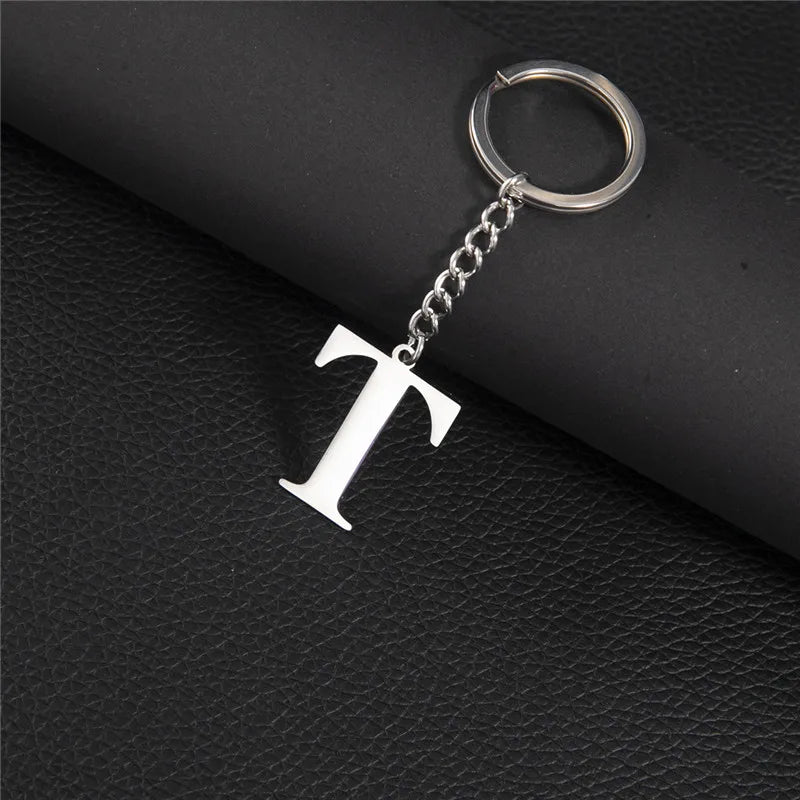 Initial Letter A–Z Keychain