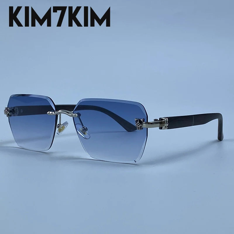 Men's Frameless Photochromic Sunglasses