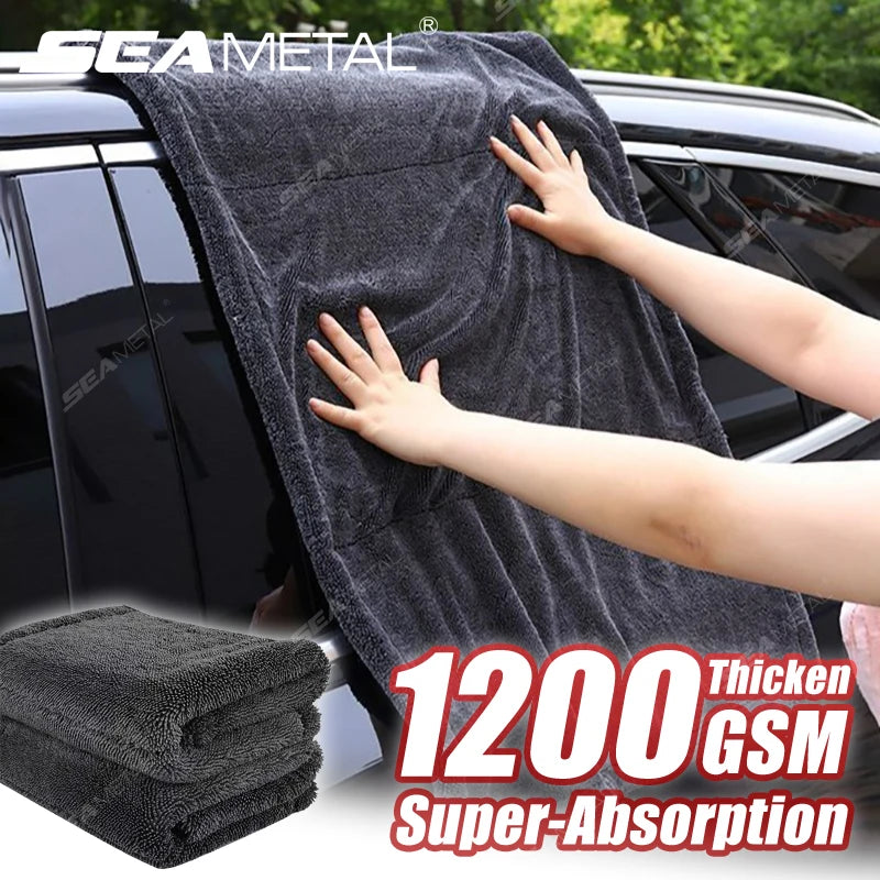 🚗 Ultra-Soft Microfiber Drying Towel – 1200 GSM