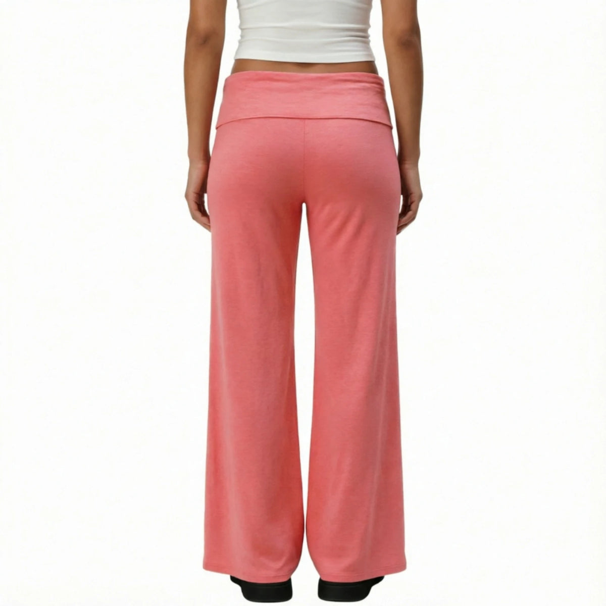Maternity Fold-Over Palazzo Pants