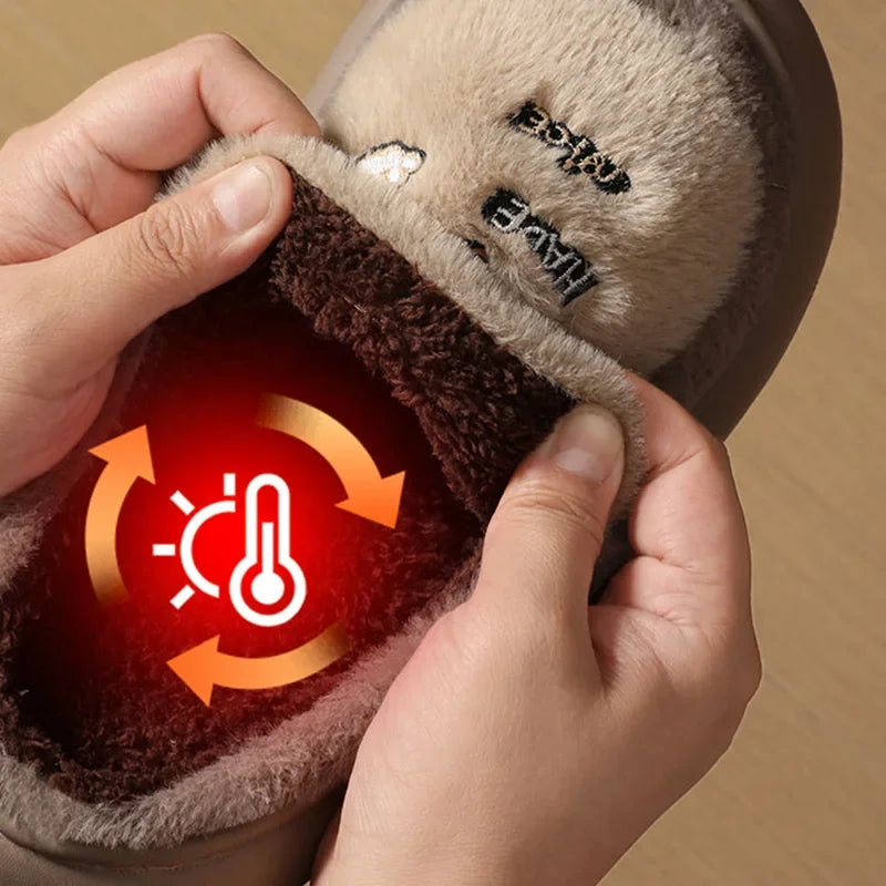 Women's Fluffy Platform Slippers
