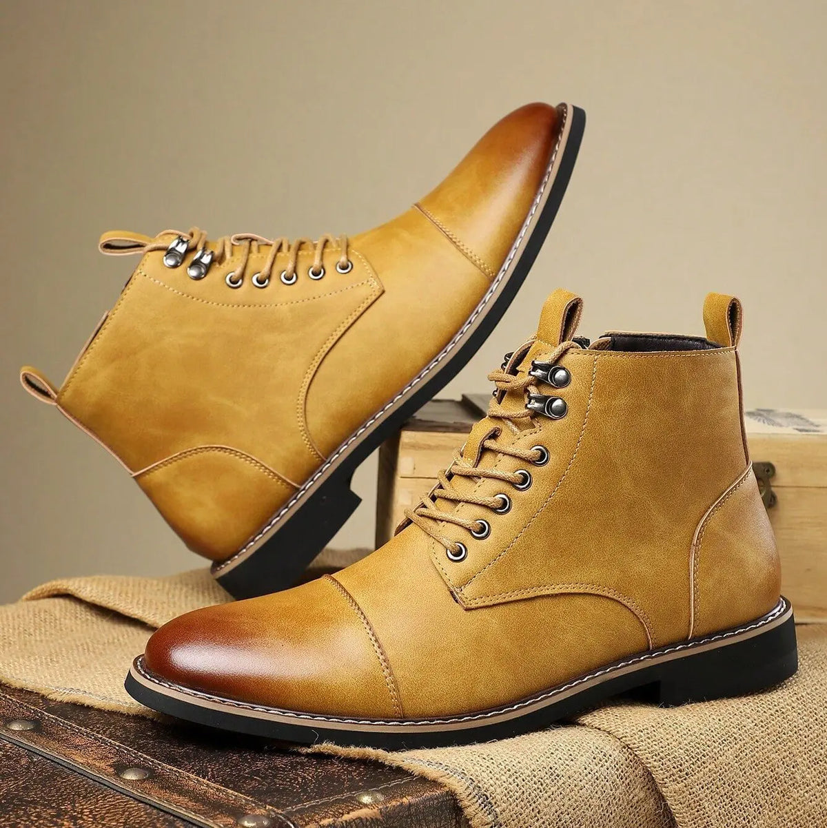 Men's Leather Chelsea Ankle Boots