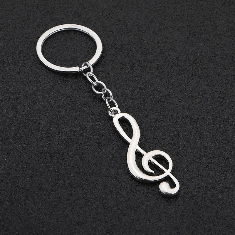 Colorful Music Note Keychain