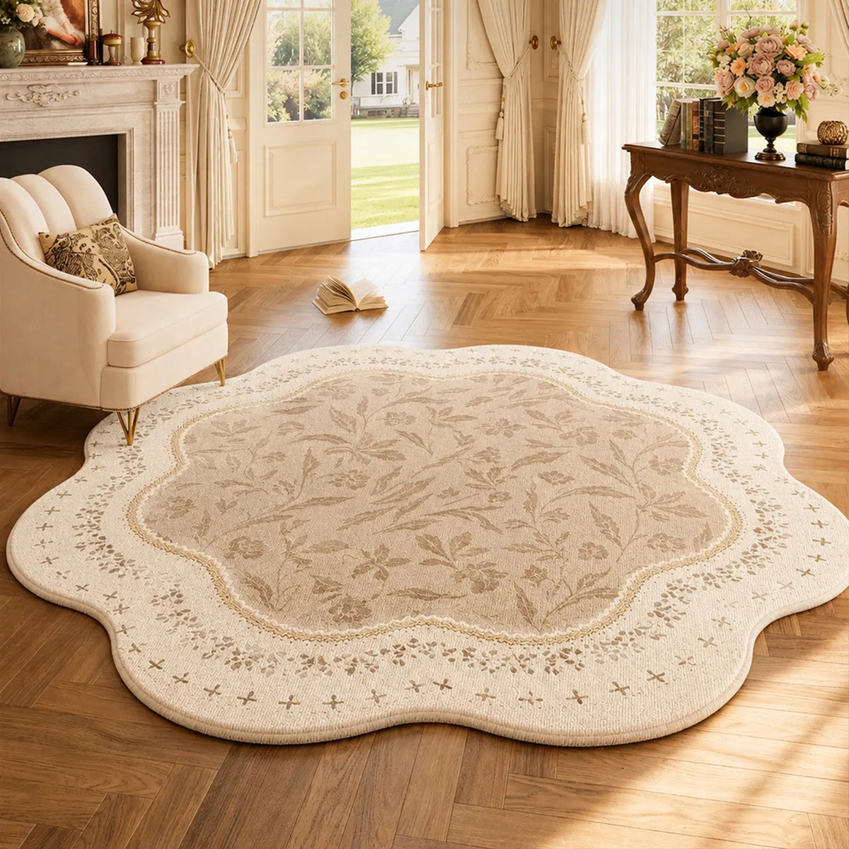 Fluffy Round Rug