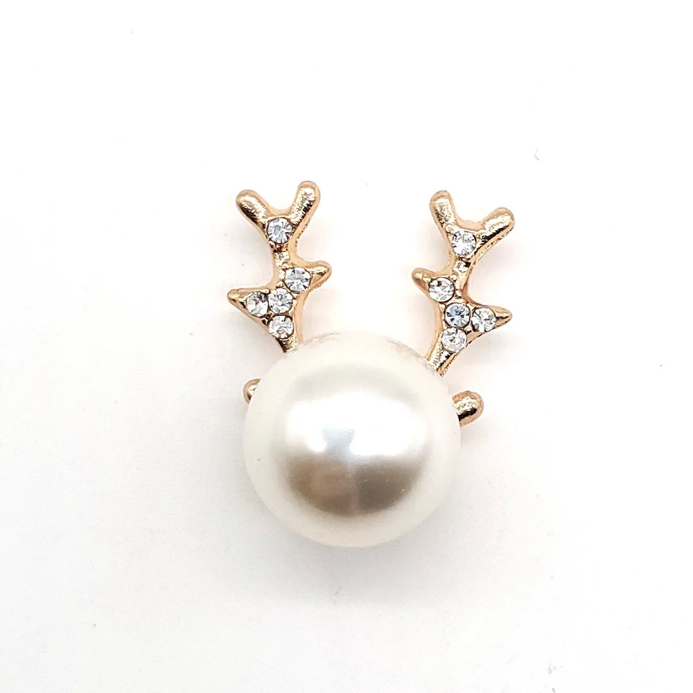 Metal Pearl Shoe Charms
