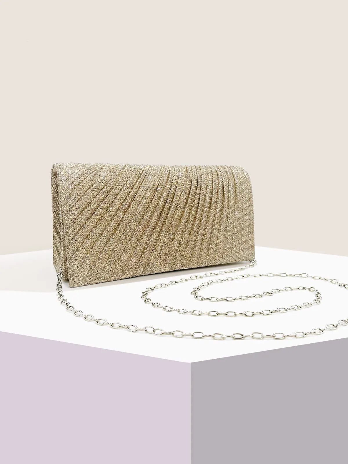 Glitter Envelope Clutch Bag