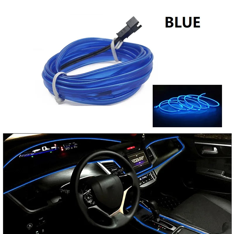 💡 Neon LED Car Interior Light Strip