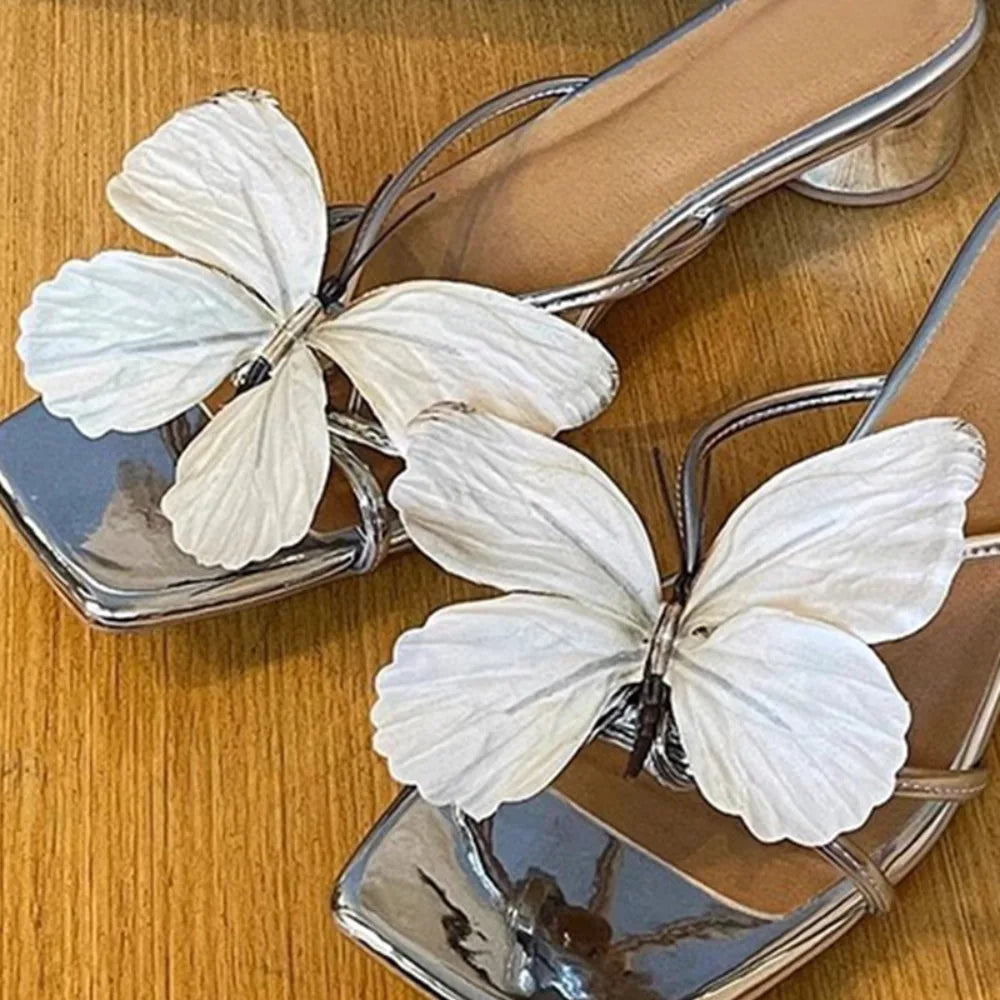 Butterfly Flower Shoe Buckle Clips