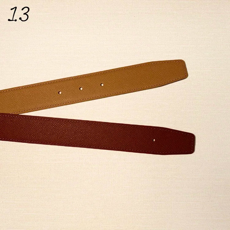 Reversible Leather Belt Strap – No Buckle