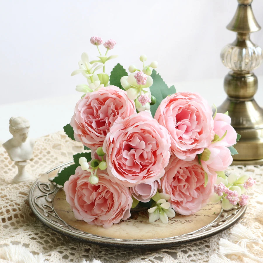 Artificial Rose & Peony Flowers