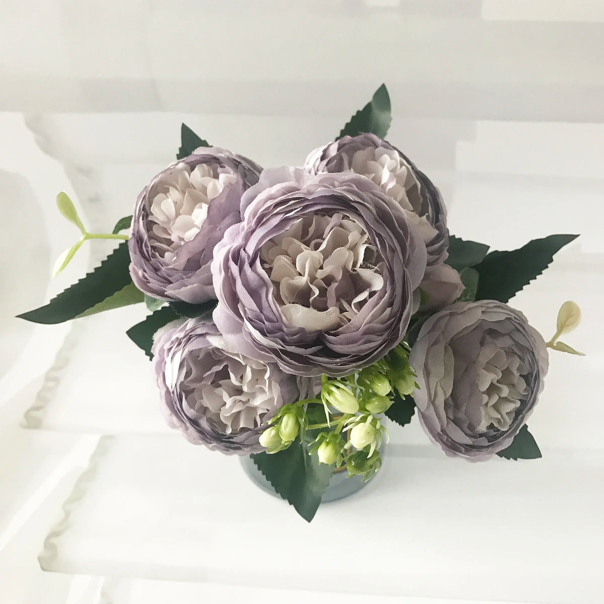 Pink Silk Peony Bouquet 30cm