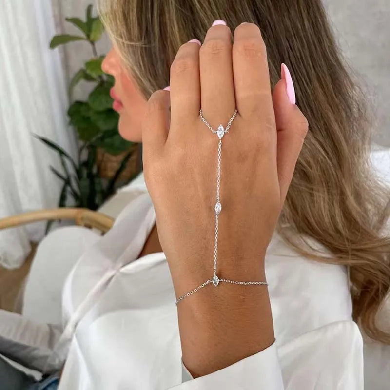 🔷 Bohemia Crystal Rhombus Bracelet