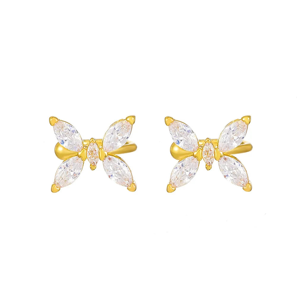 Zircon Butterfly Ear Cuff – No Piercing