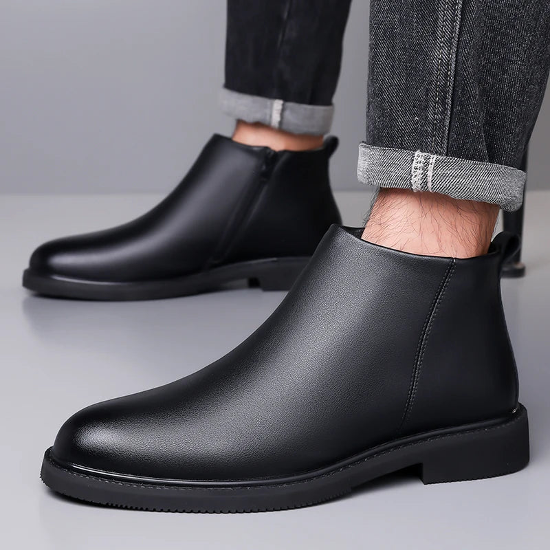 Men's Genuine Leather Chelsea Boots