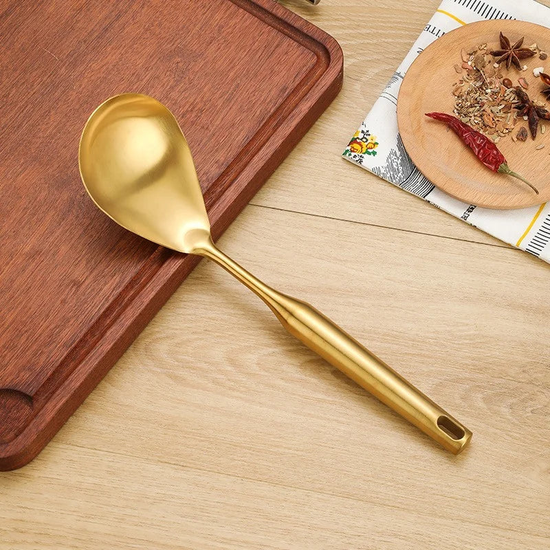 Gold Stainless Steel Kitchen Utensils