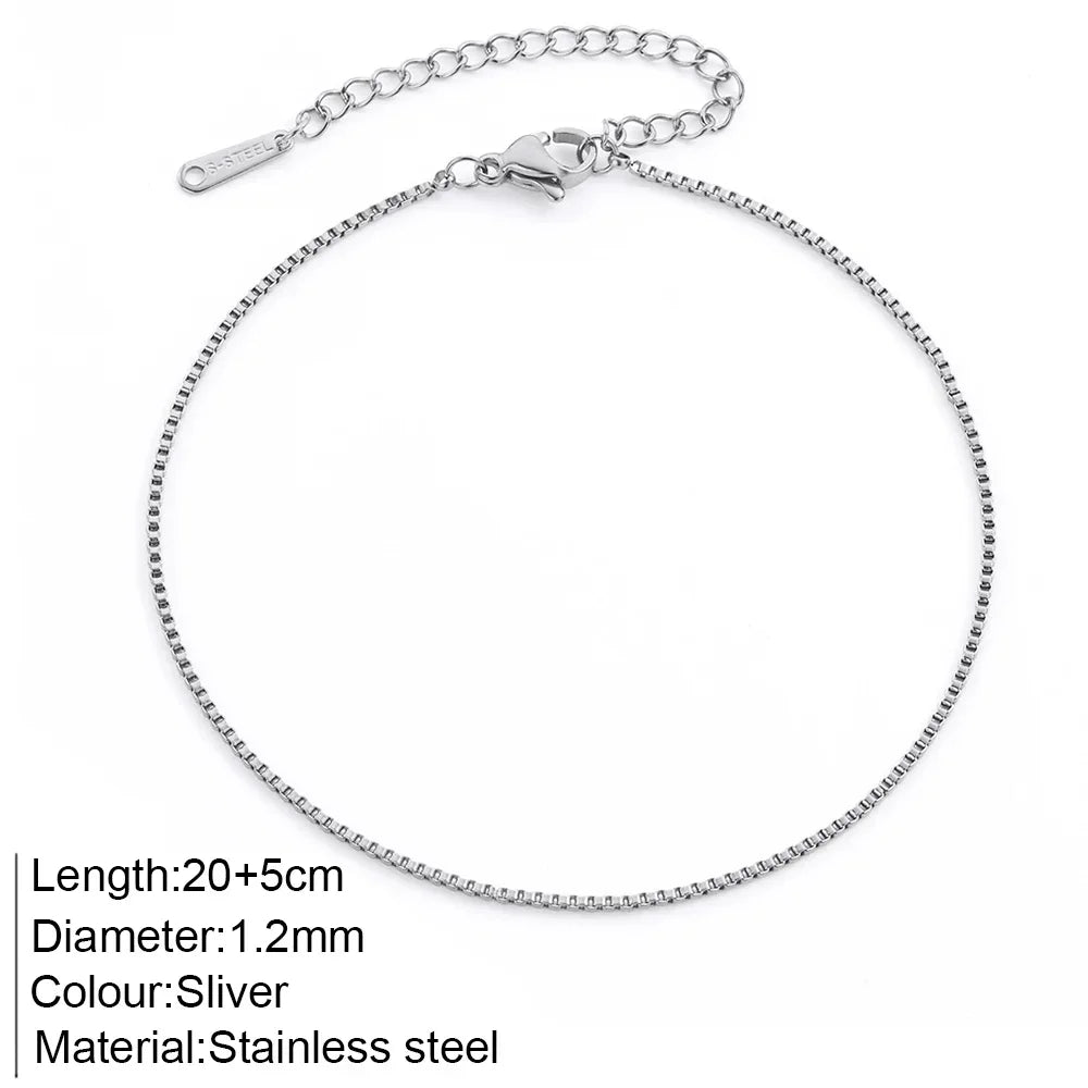 ✨ Stainless Steel Beach Anklet Jewelry