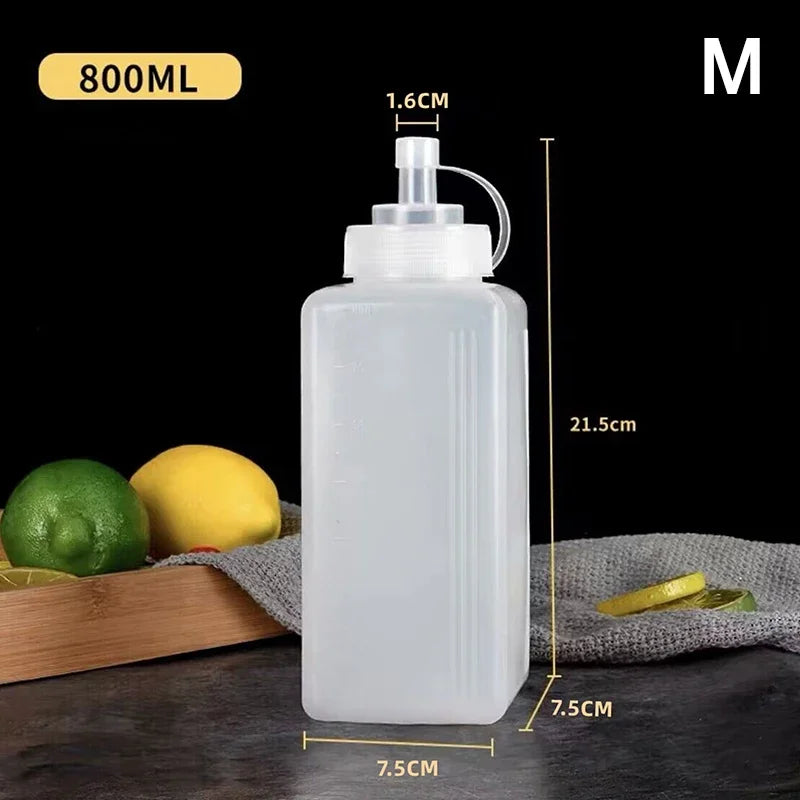 Wide-Mouth Squeeze Sauce Bottle