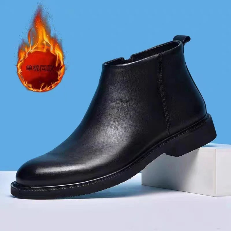 Men's Genuine Leather Chelsea Boots