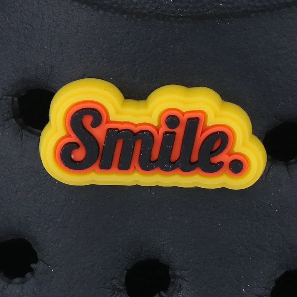 Cartoon Message Shoe Charms