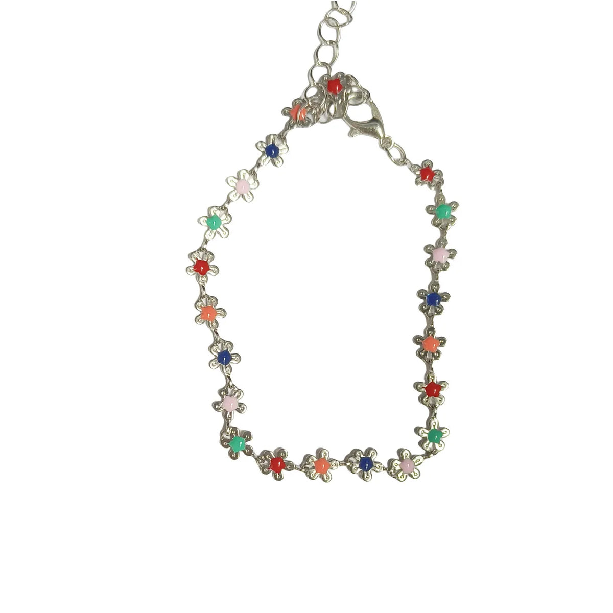 🌸 Zircon Flower Alloy Bracelet