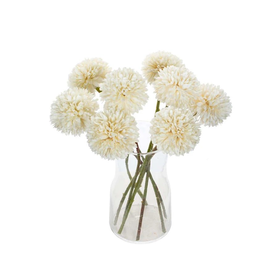 Silk Hydrangea Pompons
