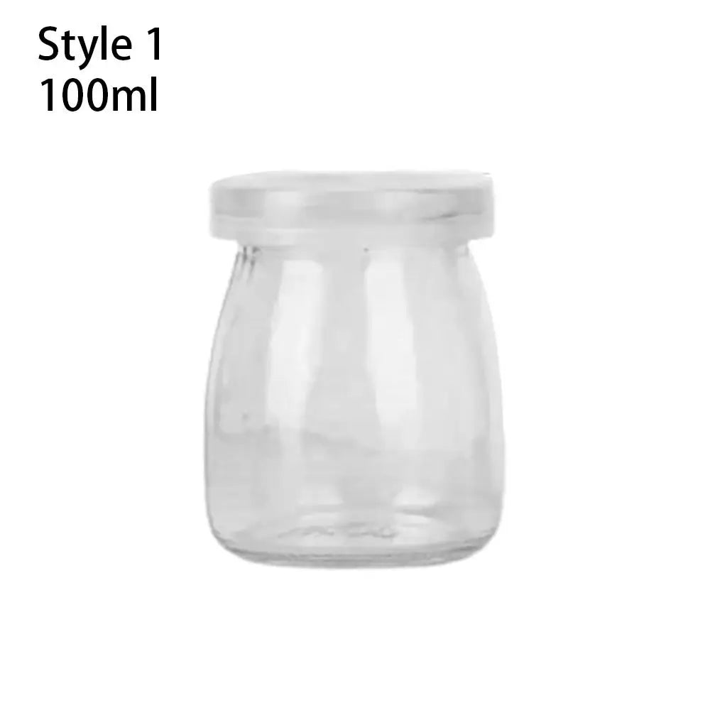 Pudding & Yogurt Jars with Lids 100ml