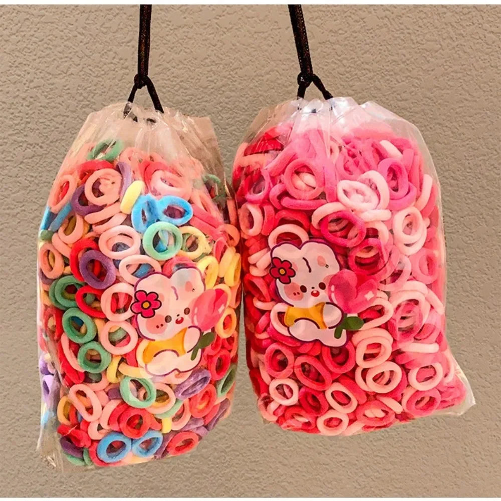Kids Mini Hair Ties – 100 Pcs