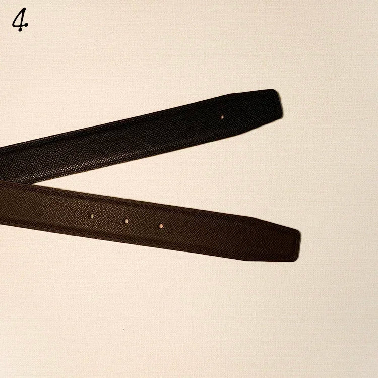 Reversible Leather Belt Strap – No Buckle