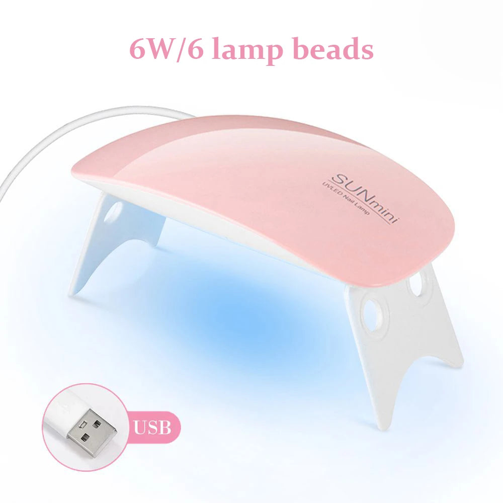 6W Mini UV LED Nail Dryer Lamp
