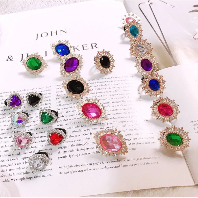 Pearl Heart Shoe Buckle Clips