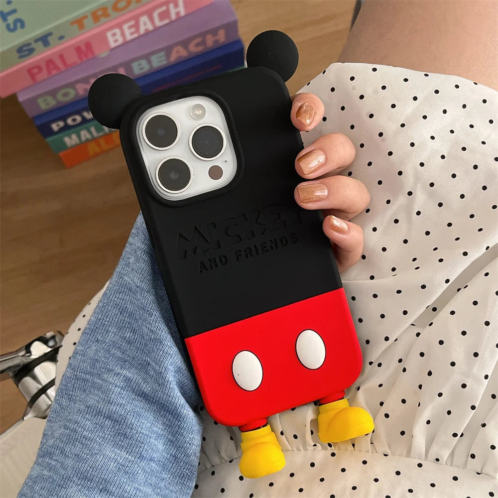 3D Cartoon Silicone iPhone Case