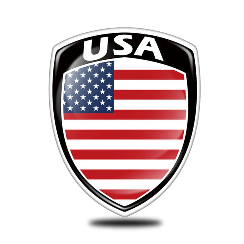 🏳️ 3D Reflective Flag Car Sticker