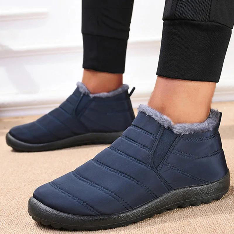 Men's Slip-On Fur-Lined Snow Boots